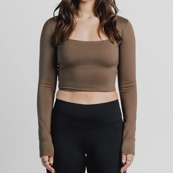 parallel apparel | Tops | Parallel Apparel Square Neck Long Sleeve |  Poshmark
